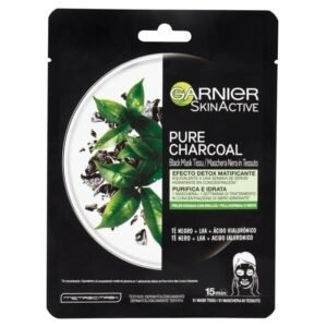 Garnier SkinActive Pure Charcoal juoda lakštinė veido kaukė