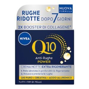 Nivea Q10 stangrinamasis naktinis kremas nuo raukšlių, 50 ml