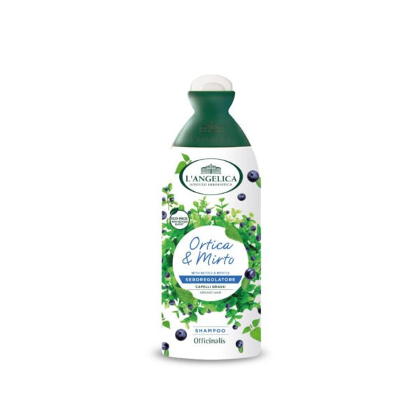 L'Angelica dilgėlių ir mirtų šampūnas riebiems plaukams, 250 ml
