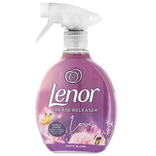Lenor Love Exotic Bloom audinių purškiklis nuo susiglamžymo, 500 ml