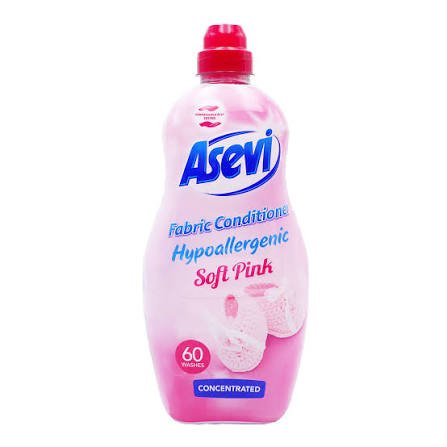Asevi Soft Pink audinių minkštiklis, 1380 ml