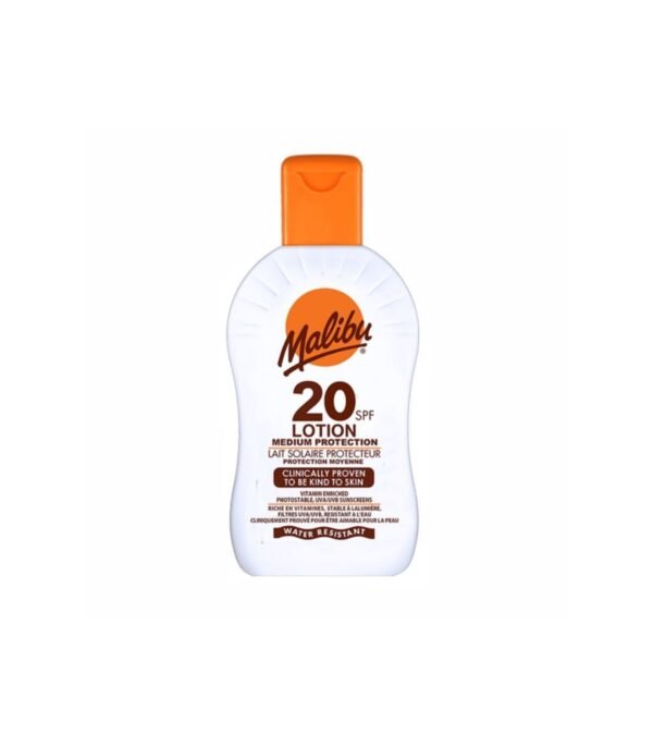 Malibu SPF20 apsauginis losjonas nuo saulės, 200 ml