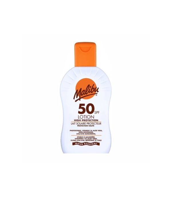 Malibu SPF50 apsauginis losjonas nuo saulės, 200 ml