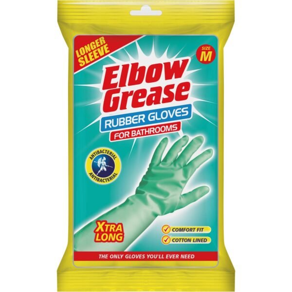 Elbow Grease antibakterinės valymo pirštinės, M dydis