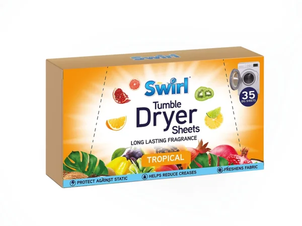 Swirl Tropical džiovyklės servetėlės, 35 vnt.