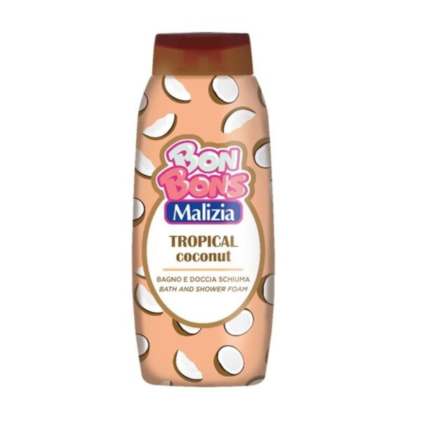 Malizia Bon Bons Tropical Coconut vonios ir dušo želė su kokosų aromatu, 500 ml