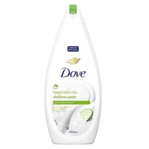 Dove Refreshing drėkinamoji dušo želė su agurku ir žaliąja arbata, 750 ml