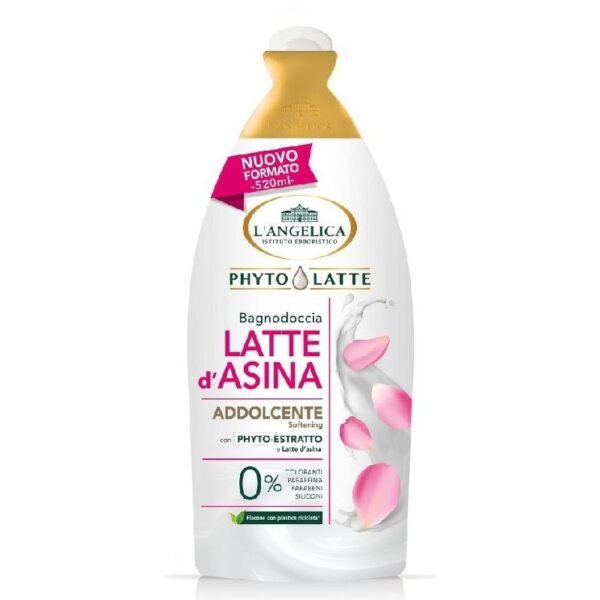 L’Angelica Phyto Latte d’Asina minkštinamoji dušo želė su asilės pienu, 520 ml