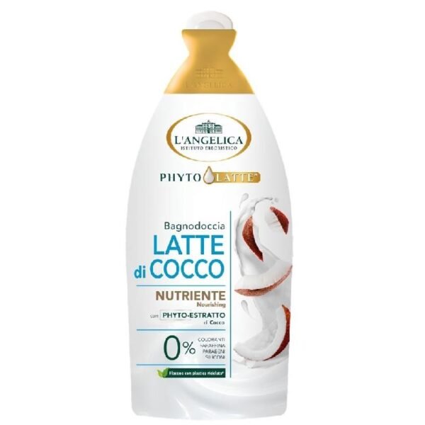 L’Angelica Phyto Latte di Cocco maitinamoji dušo želė su kokosų pienu, 520 ml