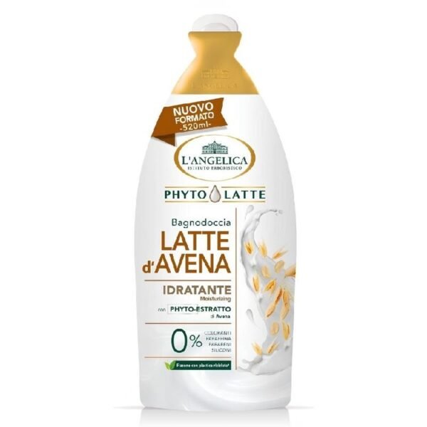 L’Angelica Phyto Latte d’Avena drėkinamoji dušo želė su avižų pienu, 520 ml