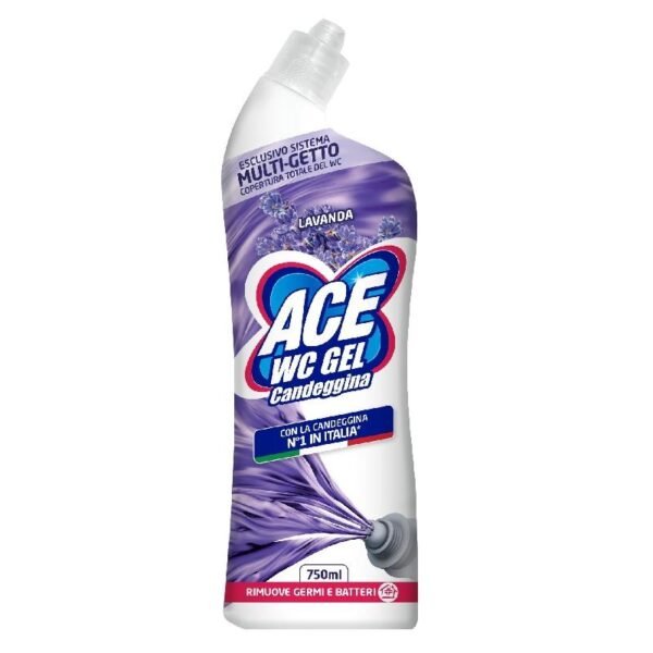 ACE WC Gel Candeggina Lavanda tualeto valymo gelis su balikliu, 750 ml
