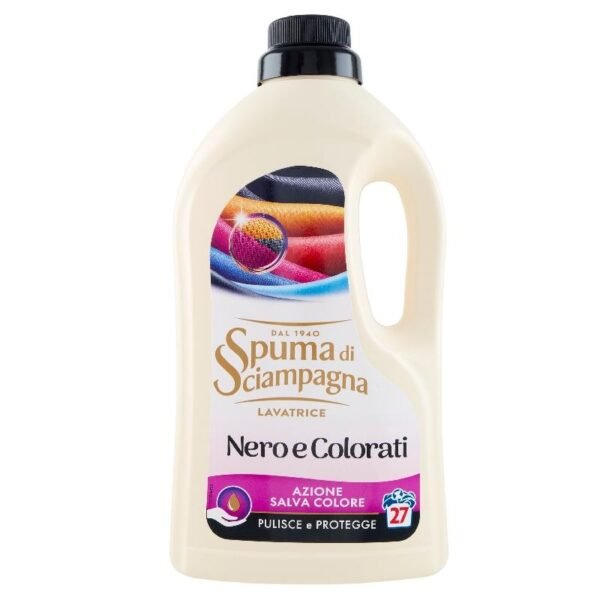 Spuma di Sciampagna Nero e Colorati skystas skalbiklis juodiems ir spalvotiems audiniams, 1215 ml