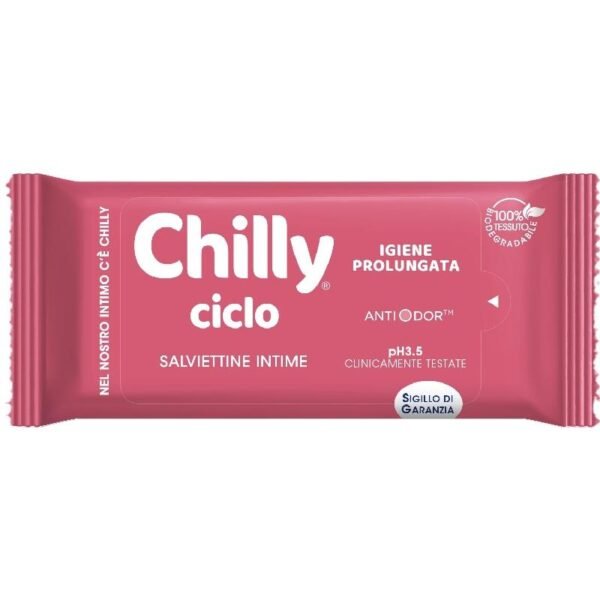 Chilly Ciclo intymios higienos drėgnos servetėlės menstruacijų laikotarpiui, 12 vnt.