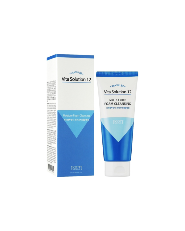 JIGOTT Vita Solution 12 Moisture Foam Cleansing drėkinamasis veido prausiklis, 180 ml