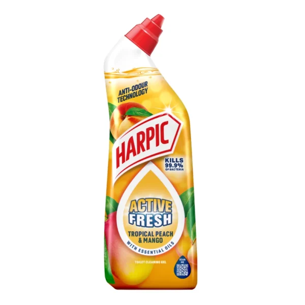 Harpic Active Fresh Tropical Peach & Mango WC valymo gelis, 750 ml