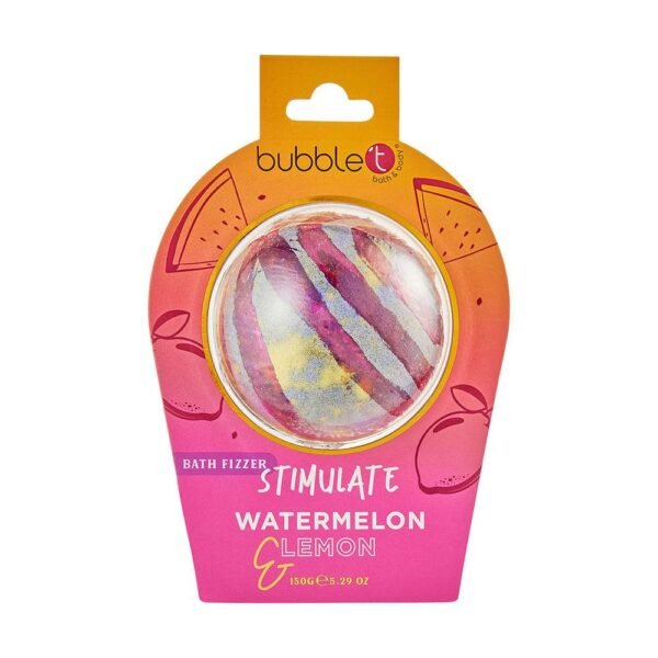 Bubble T Stimulate Watermelon & Lemon vonios bomba