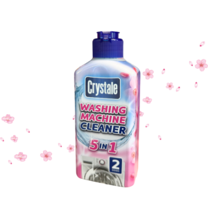 Crystale Washing Machine Cleaner 5 in 1 skalbimo mašinų valiklis, 250 ml Crystale Washing Machine Cleaner 5 in 1 – specialiai skalbimo mašinos vidaus priežiūrai skirtas valiklis. Priemonė padeda palaikyti skalbimo mašinos švarą ir gaivą, todėl tinka reguliariam naudojimui kaip dalis įprastos buitinės technikos priežiūros. Naudojant skalbimo mašiną jos viduje ilgainiui gali kauptis skalbiklio likučiai, įvairūs nešvarumai ir drėgmės sukeltos apnašos. Reguliarus valymas padeda pasirūpinti tomis vietomis, kurių nepasiekiame įprasto skalbimo metu, ir palaikyti švaresnę skalbimo mašinos aplinką. Crystale 5 in 1 formulė sukurta patogiam skalbimo mašinos valymui. 250 ml pakuotėje yra 2 dozės, todėl vienos pakuotės pakanka dviem valymo ciklams. Priemonę rekomenduojama naudoti vadovaujantis ant pakuotės pateiktomis gamintojo instrukcijomis. Prekės ženklas: Crystale Produkto tipas: skalbimo mašinų valiklis Formulė: 5 in 1 Talpa: 250 ml Kiekis: 2 dozės