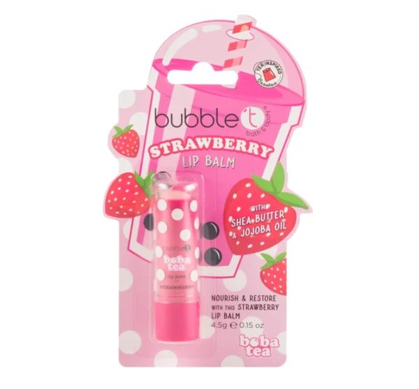 Bubble T Strawberry Boba Tea lūpų balzamas