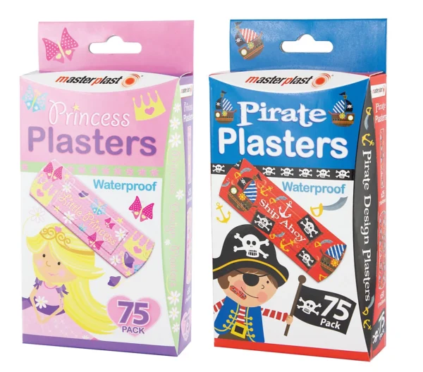 Masterplast vaikiški vandeniui atsparūs pleistrai, 75 vnt.