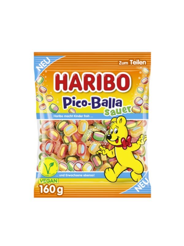 HARIBO Pico-Balla Sauer rūgštūs guminukai, 160 g