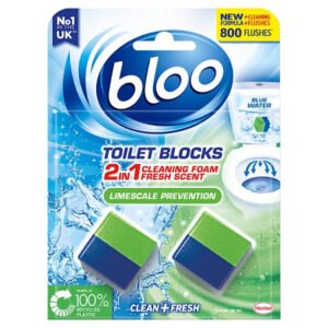 Bloo Toilet Blocks Limescale Prevention WC bakelio valymo blokeliai, 100 g
