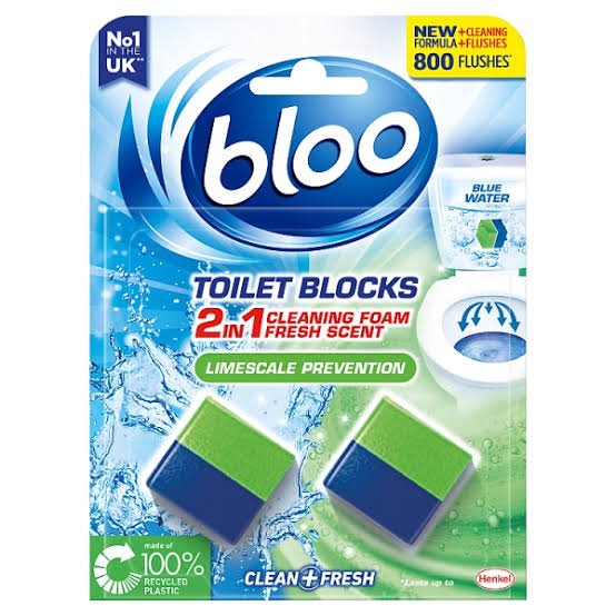 Bloo Toilet Blocks Limescale Prevention WC bakelio valymo blokeliai, 100 g