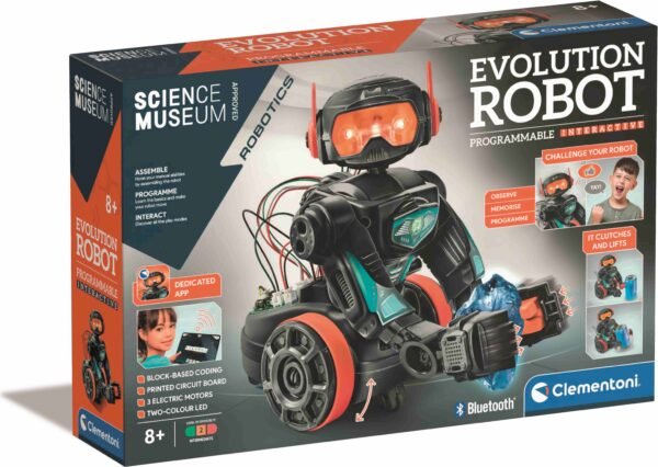 Clementoni „Evolution Robot“ programuojamas interaktyvus robotas vaikams, 8+