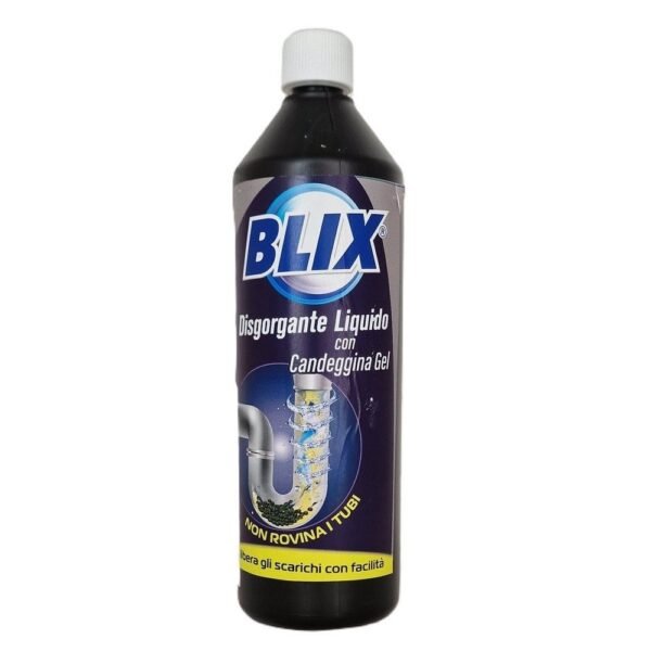 Blix skystas vamzdžių ir kanalizacijos valiklis su baliklio geliu, 1 l