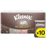 Kleenex Ultra Soft nosinaitės, 10 pakelių