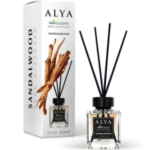 Alya Nature’s Scents Sandalwood namų kvapas su lazdelėmis, 100 ml