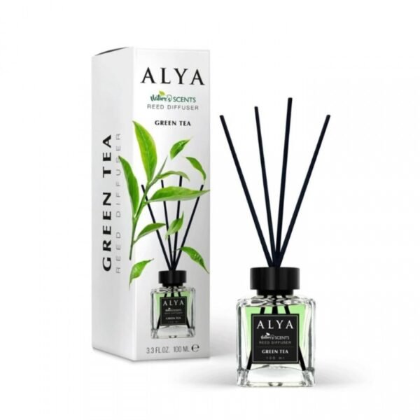 Alya Nature’s Scents Green Tea namų kvapas su lazdelėmis, 100 ml