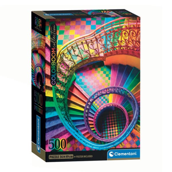 Clementoni „Colorboom Stairs“ dėlionė, 500 detalių