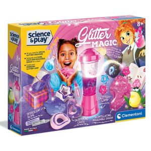 Clementoni „Science & Play Glitter Magic“ kūrybinis eksperimentų rinkinys vaikams, 8+