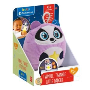 Clementoni Baby „Twinkle, Twinkle Little Badger“ muzikinis pliušinis žaislas kūdikiams, 0+