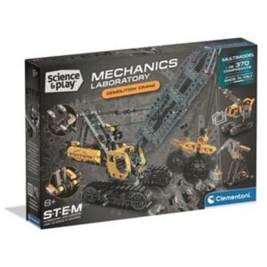 Clementoni „Mechanics – Demolition Crane“ griovimo krano konstruktorius, 8+