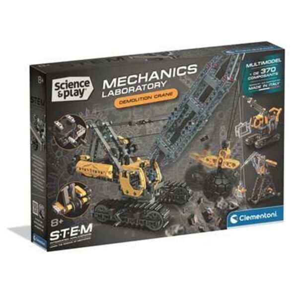 Clementoni Mechanics Demolition Crane griovimo krano konstruktorius, 8+