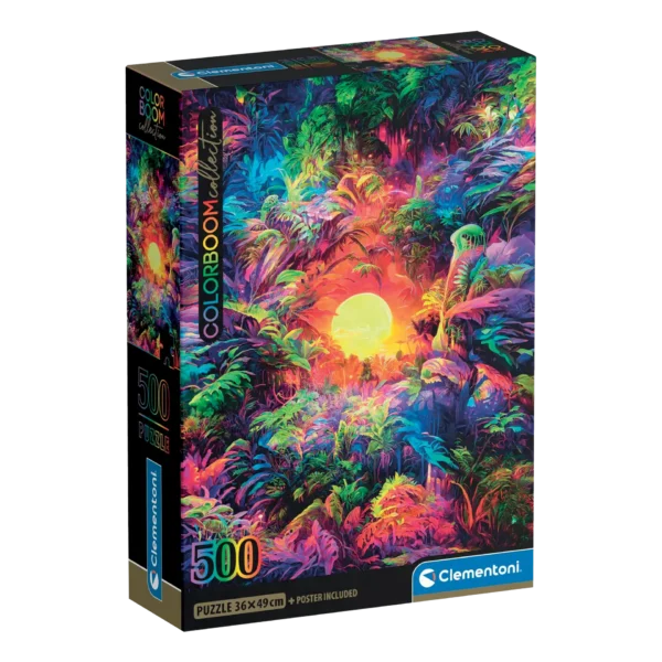 Clementoni „Psychedelic Jungle Sunrise“ dėlionė, 500 detalių