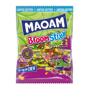 MAOAM BroomStixx Sour rūgštūs kramtomieji saldainiai, 350 g