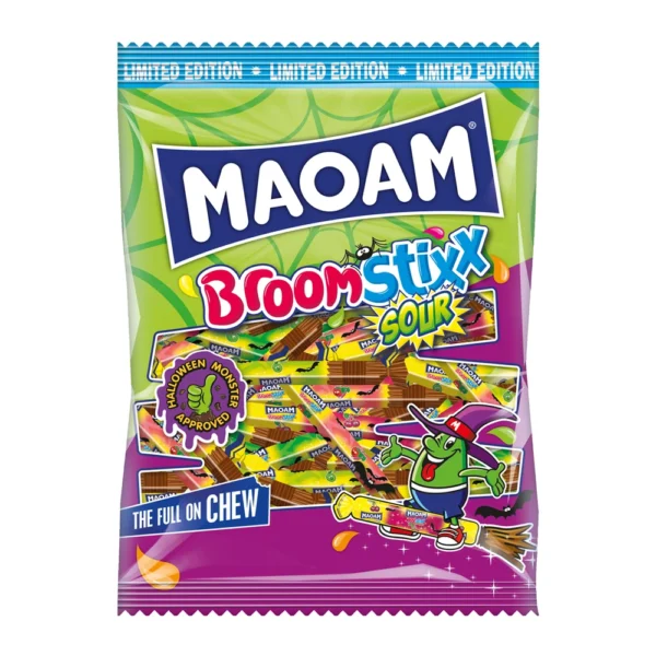 MAOAM BroomStixx Sour rūgštūs kramtomieji saldainiai, 350 g