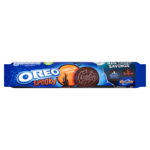 Oreo Spooky Vanilla sausainiai su vanilės skonio įdaru