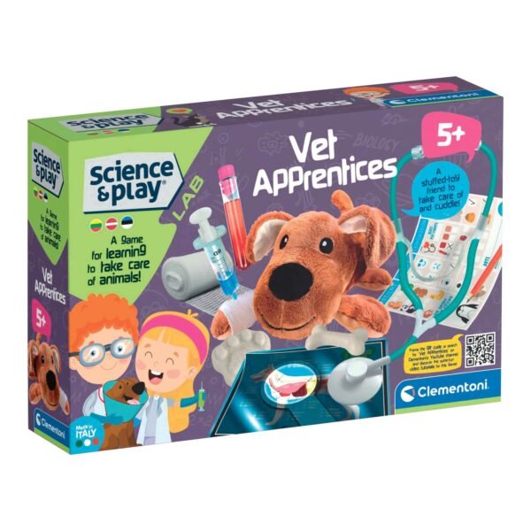 Clementoni „Science & Play – Veterinarian“ veterinaro rinkinys vaikams, 5+