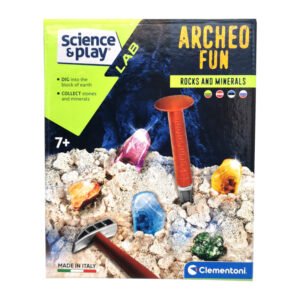 Clementoni „Science & Play Lab Archeo Fun – Rocks and Minerals“ archeologinis rinkinys vaikams, 7+