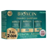 Bioxcin Keratin & Argan atkuriamasis šampūnas, 3 × 300 ml