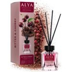 Alya Gourmand Scents Bitter & Cherry namų kvapas su lazdelėmis, 100 ml