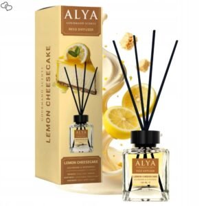 Alya Gourmand Scents Lemon Cheesecake namų kvapas su lazdelėmis, 100 ml