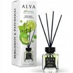 Alya Nature’s Scents Bergamot & Patchouli kvapų difuzorius su lazdelėmis, 100 ml