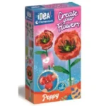 Clementoni IDEA Create Your Flowers Poppy kūrybinis aguonų gamybos rinkinys