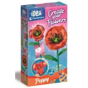 Clementoni IDEA Create Your Flowers Poppy kūrybinis aguonų gamybos rinkinys