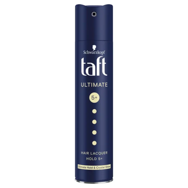 Schwarzkopf Taft Ultimate 5+ itin stiprios fiksacijos plaukų lakas, 250 ml