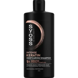 Syoss Intense Keratin intensyviai stiprinantis šampūnas, 440 ml